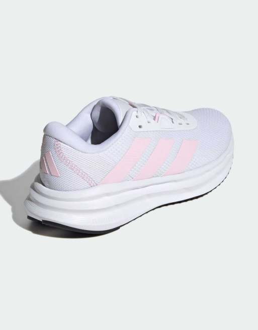Zapatillas de deporte blanco nube y rosa transparente para correr Galaxy 7 de adidas Performance, 3 de 4