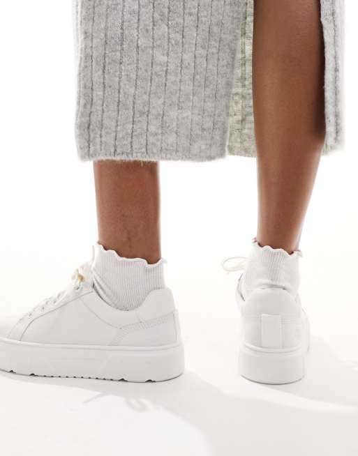 Zapatillas de deporte blanco triple Laruel Court de Timberland, 3 de 5
