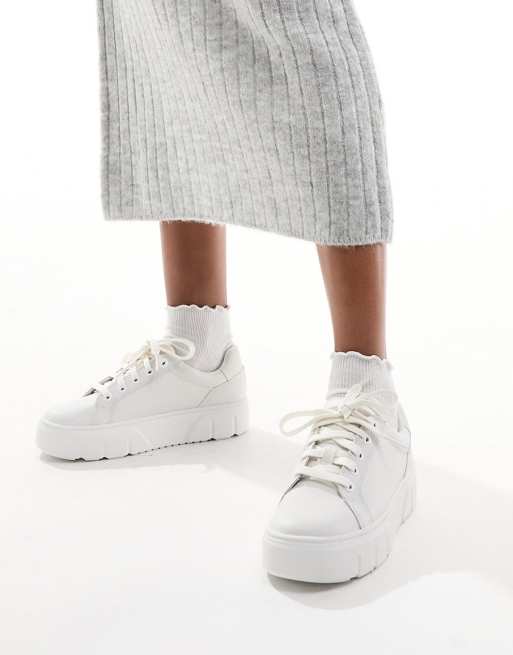 Zapatillas de deporte blanco triple Laruel Court de Timberland, 4 de 5