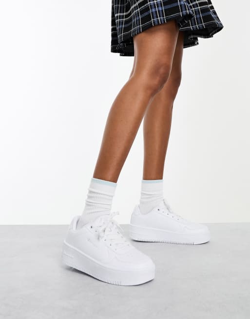 Zapatillas de deporte blanco triple Rebound Platform Low de Champion