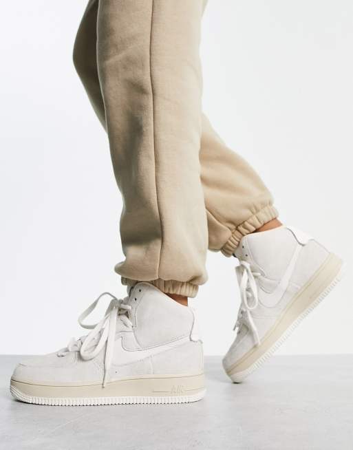 Zapatillas de deporte blanco vela y sésamo Air Force 1 Hi Sculpt de Nike, 4 de 4