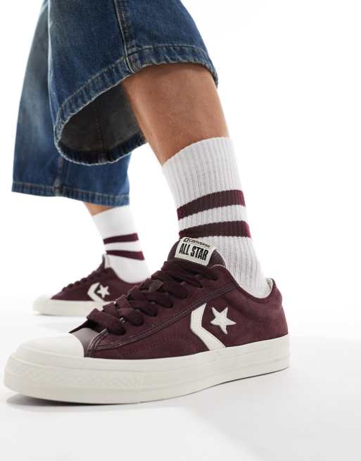 Zapatillas de deporte burdeos Star Player 76 Ox de Converse ASOS