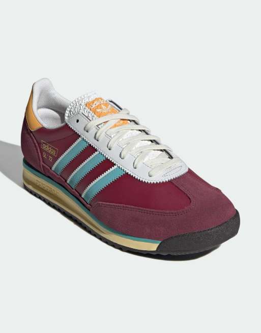 Zapatillas de deporte burdeos universitario y menta SL 72 de adidas Originals