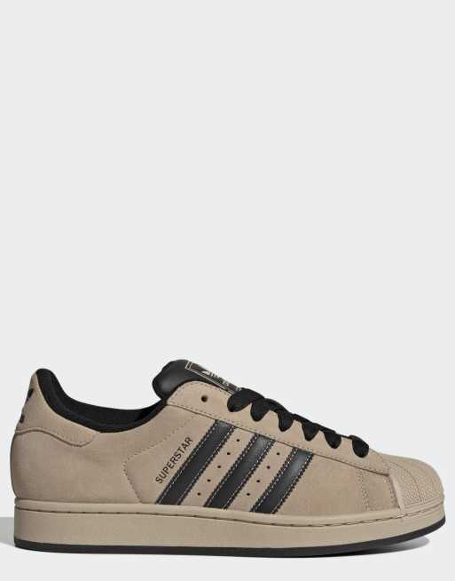 Zapatillas de deporte caqui piedra y negro núcleo Superstar II de adidas Originals