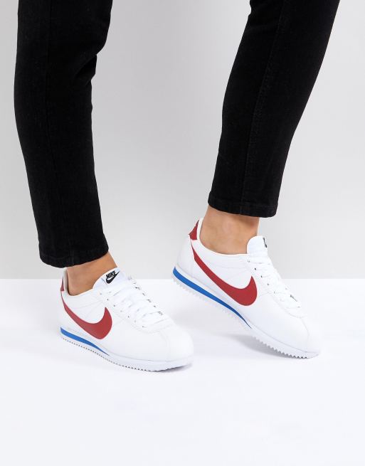 amor Simetría Correctamente Zapatillas de deporte clásicas en cuero con diseño retro Cortez de Nike |  ASOS