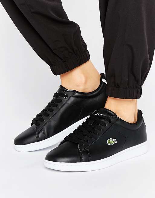 Zapatillas de deporte cl sicas en negro Carnaby de Lacoste ASOS