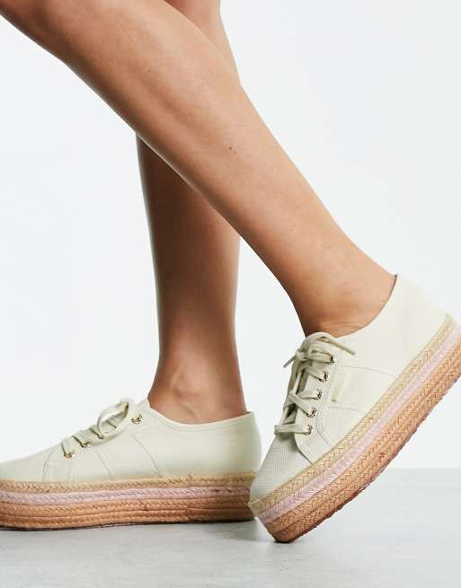 Zapatillas de deporte color arena estilo alpargata Rope 2790 de Superga