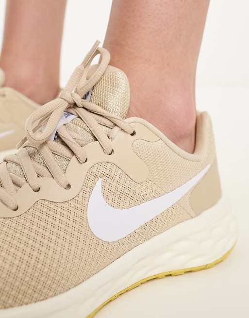 Zapatillas de deporte color arena Revolution 6 de Nike Running
