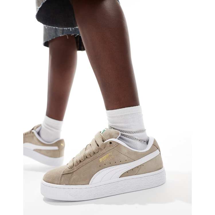 Puma blancas suela marron hot sale