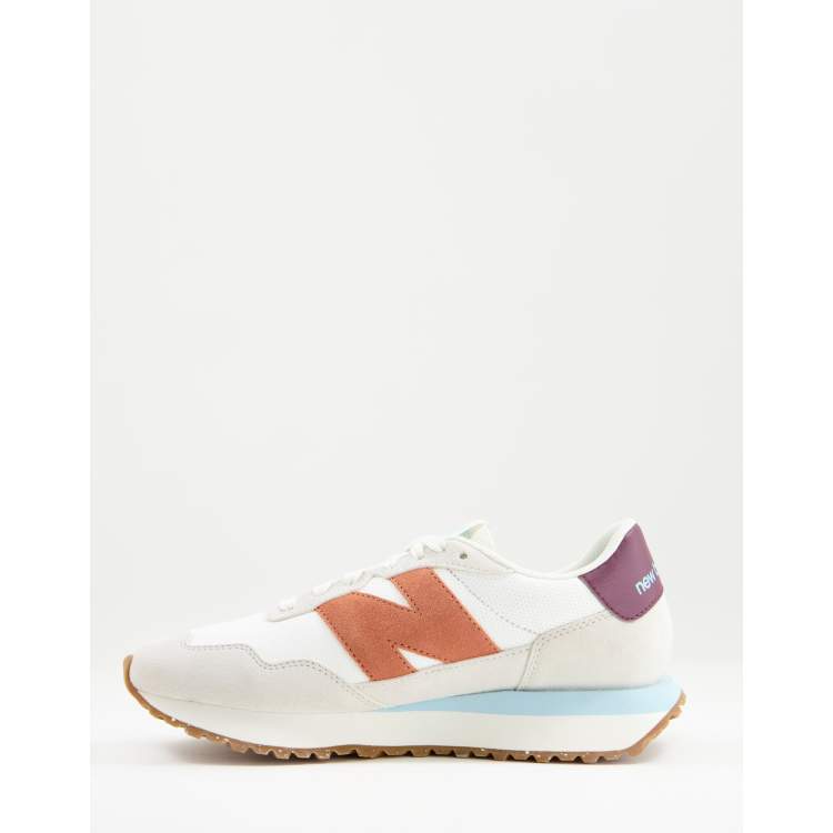 Zapatillas de deporte blanco hueso y burdeos 237 New Balance | WillardmarineShops | New Balance Turkusowe