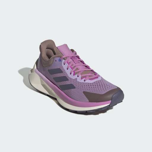 Zapatillas de deporte color ciruela empolvado y violeta envejecido para carrera de montaña Terrex Soulstride Flow de adidas Performance