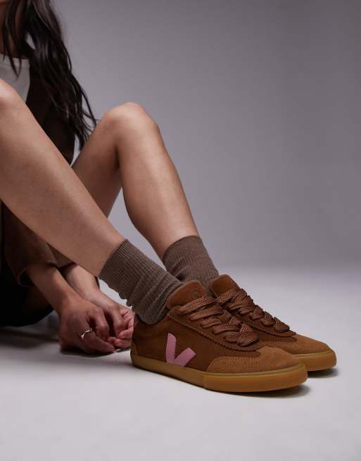 Zapatillas de deporte color coñac Kiwi de VEJA x Make My Lemonade