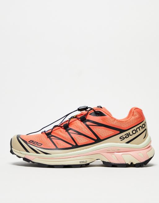 Zapatillas de deporte color coral unisex XT-6 de Salomon