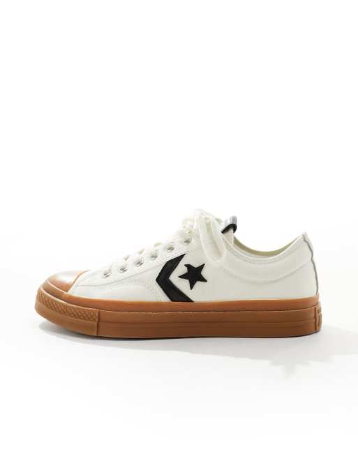Zapatillas de deporte color crema con suela de goma Star Player 76 de Converse