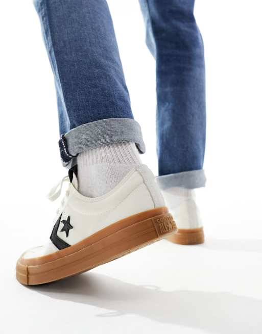 Zapatillas de deporte color crema con suela de goma Star Player 76 de Converse ASOS