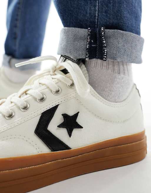 Zapatillas de deporte color crema con suela de goma Star Player 76 Ox de Converse ASOS