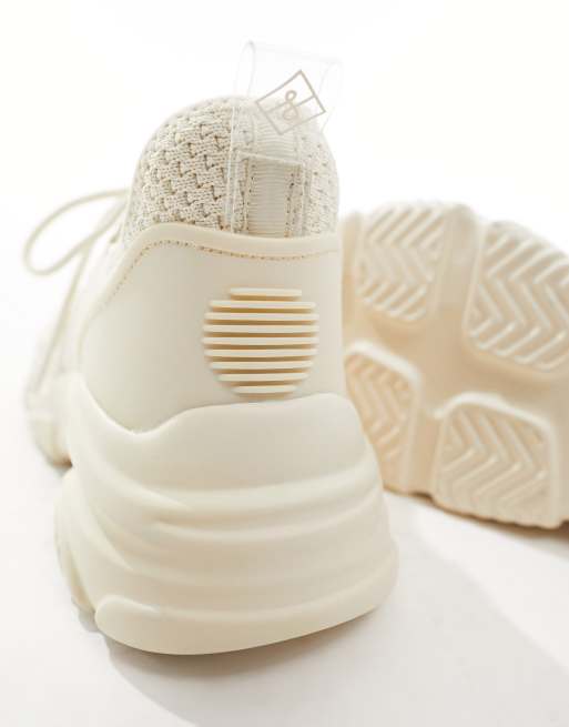 Zapatillas de deporte color crema con suela gruesa Trixi de Call it Spring, 4 de 5