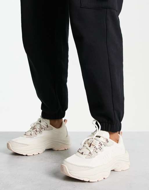 Zapatillas de deporte color crema y marr n Alpha Ray Linear de Fila
