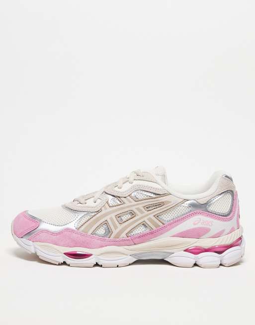 Zapatillas de deporte color crema y rosas unisex Gel-NYC de ASICS
