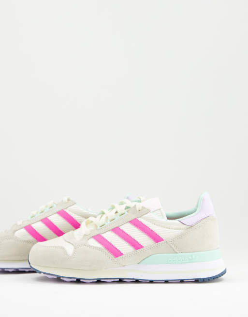Zapatillas de deporte color crema ZX 500 de adidas