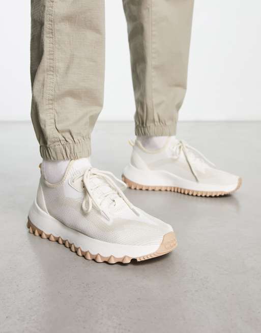 Zapatillas de deporte color crudo con suela gruesa Flyknit de London Rebel X