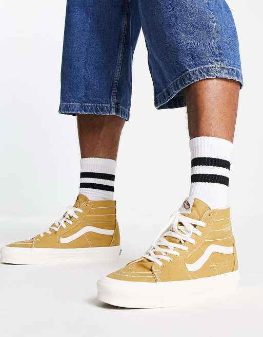 Zapatos vans discount color mostaza larga