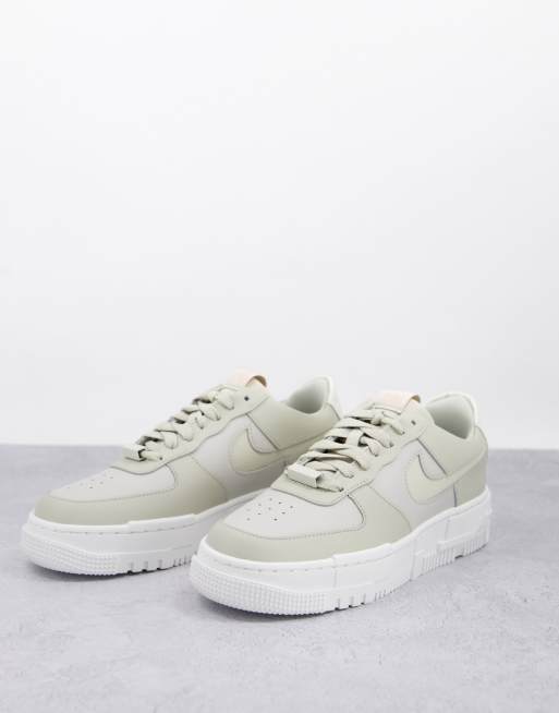 Zapatillas de deporte color piedra Air Force 1 Pixel de Nike