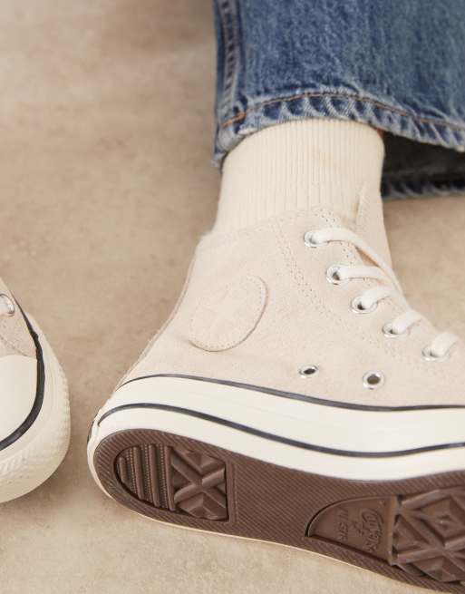 Zapatillas de deporte color piedra Chuck Taylor All Star Hi de Converse, 4 de 5