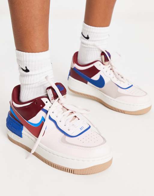 Nike air force caf 2025 1 shadow rosa azul