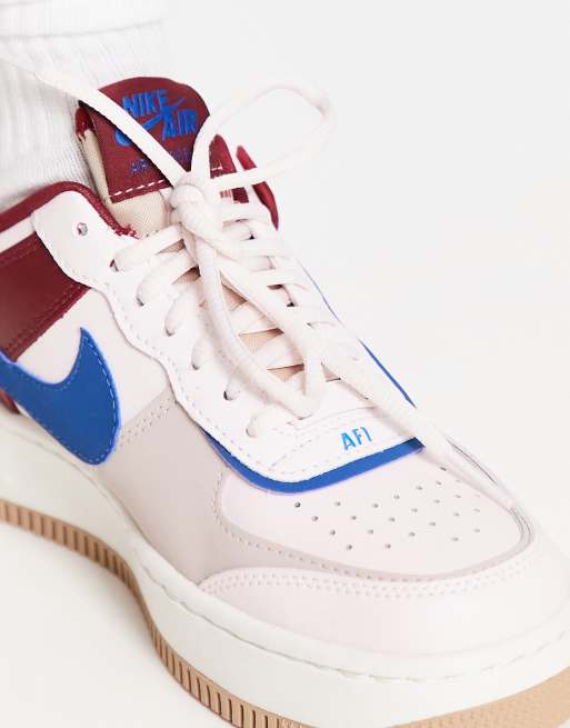 Air force 1 azul y rosa sales