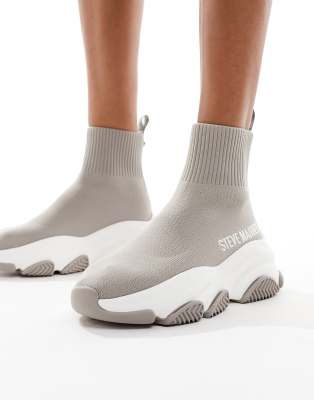 Zapatillas de deporte color topo claro estilo calcetín de punto Prodigy de Steve Madden