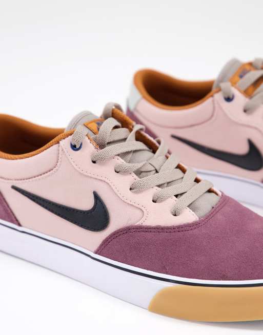 Zapatillas de deporte color vino para skate Chron 2 de Nike SB