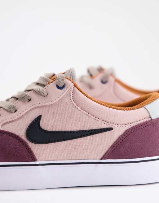 Zapatillas de deporte color vino para skate Chron 2 de Nike SB