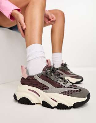 Zapatillas de deporte con diseño color block de estilo retro Possession de Steve Madden