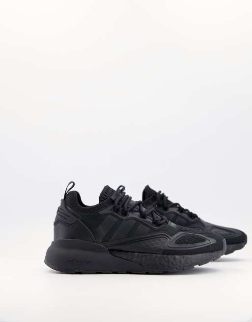 Zapatillas de deporte con diseño negro triple ZX 2K Boost de adidas Originals
