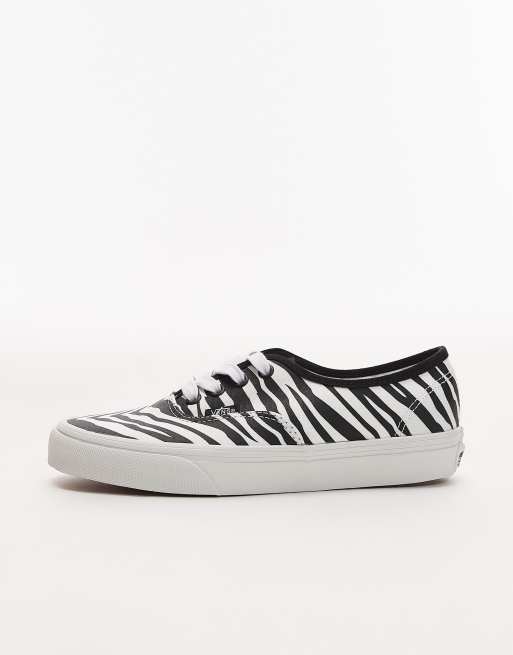 Zapatillas de deporte con estampado de cebra de Vans Authentic, 2 de 5