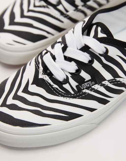 Zapatillas de deporte con estampado de cebra de Vans Authentic, 5 de 5