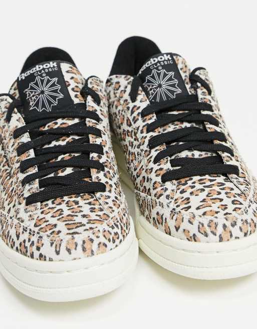 reebok negras leopardo