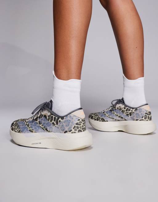 Zapatillas de deporte con estampado de leopardo Adizero EVO SL de adidas Running, 5 de 5