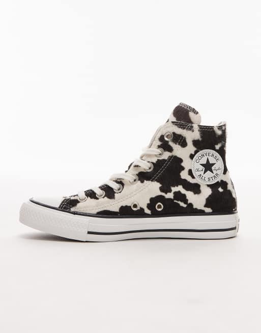 Zapatillas de deporte con estampado de vaca Chuck Taylor All Star Hi de Converse, 2 de 5