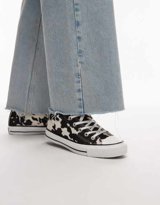 Zapatillas de deporte con estampado de vaca Chuck Taylor All Star Hi de Converse, 5 de 5
