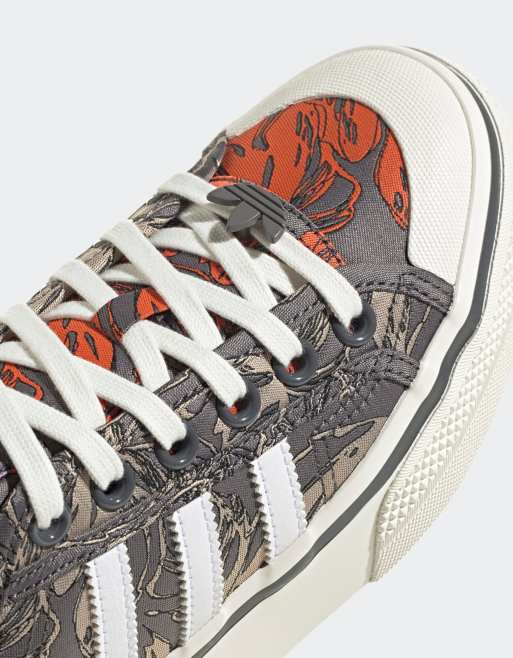 Zapatillas de deporte con plataforma y estampado de serpiente