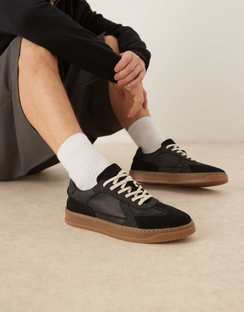 Zapatillas de deporte de ante con cordones y suela de goma de ASOS DESIGN - view 1