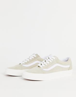 Zapatillas de deporte de ante en color crema Old Skool de Vans
