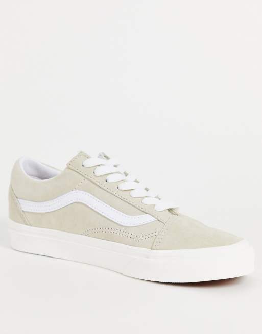 Zapatillas de deporte de ante en color crema Old Skool de Vans