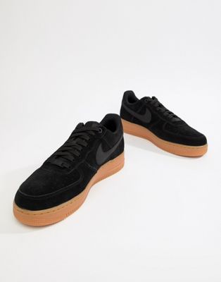 nike air force 1 negras con cafe