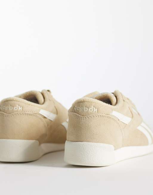 Zapatillas de deporte de caña baja beis para mujer Freestyle Lo de Reebok, 3 de 5