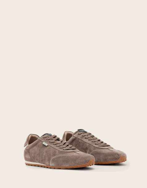 Zapatillas de deporte de caña baja marrón cálido Liam de AllSaints - view 1