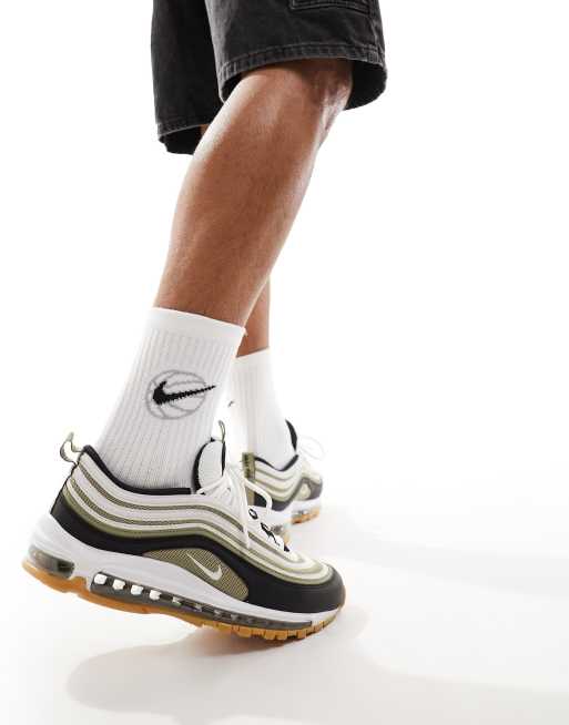 Zapatillas de deporte de color piedra y negro Air Max 97 de Nike