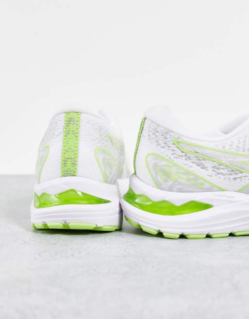 Zapatillas de deporte de color verde lima y blanco Gel-Cumulus 23 de Asics, 2 de 4